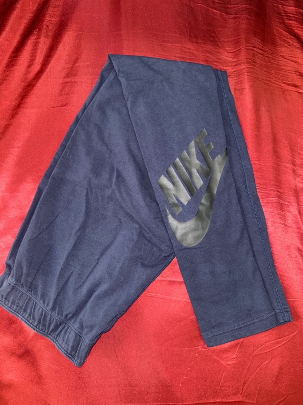 Nike Navy Leggings with Black Logo
